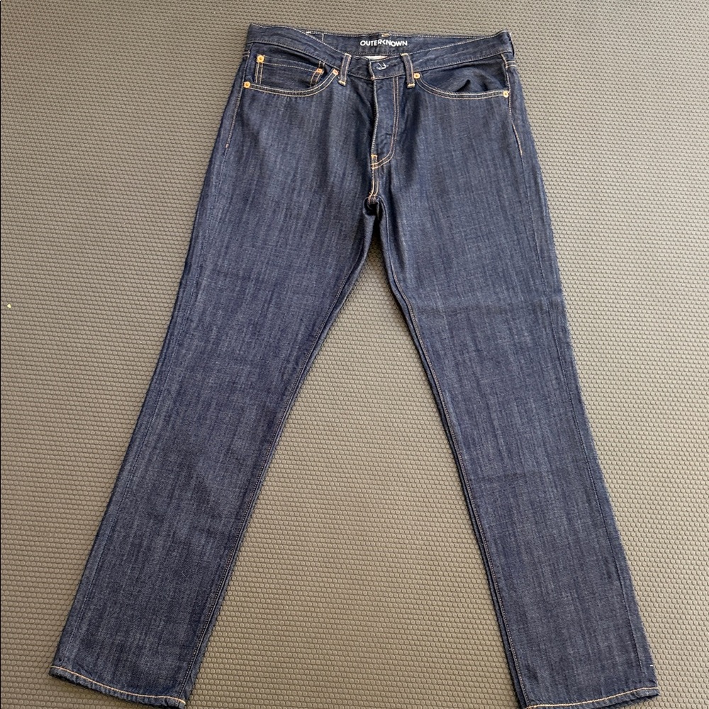 Levi’s X Outerknown Indigo Straight Leg Jeans 34x32